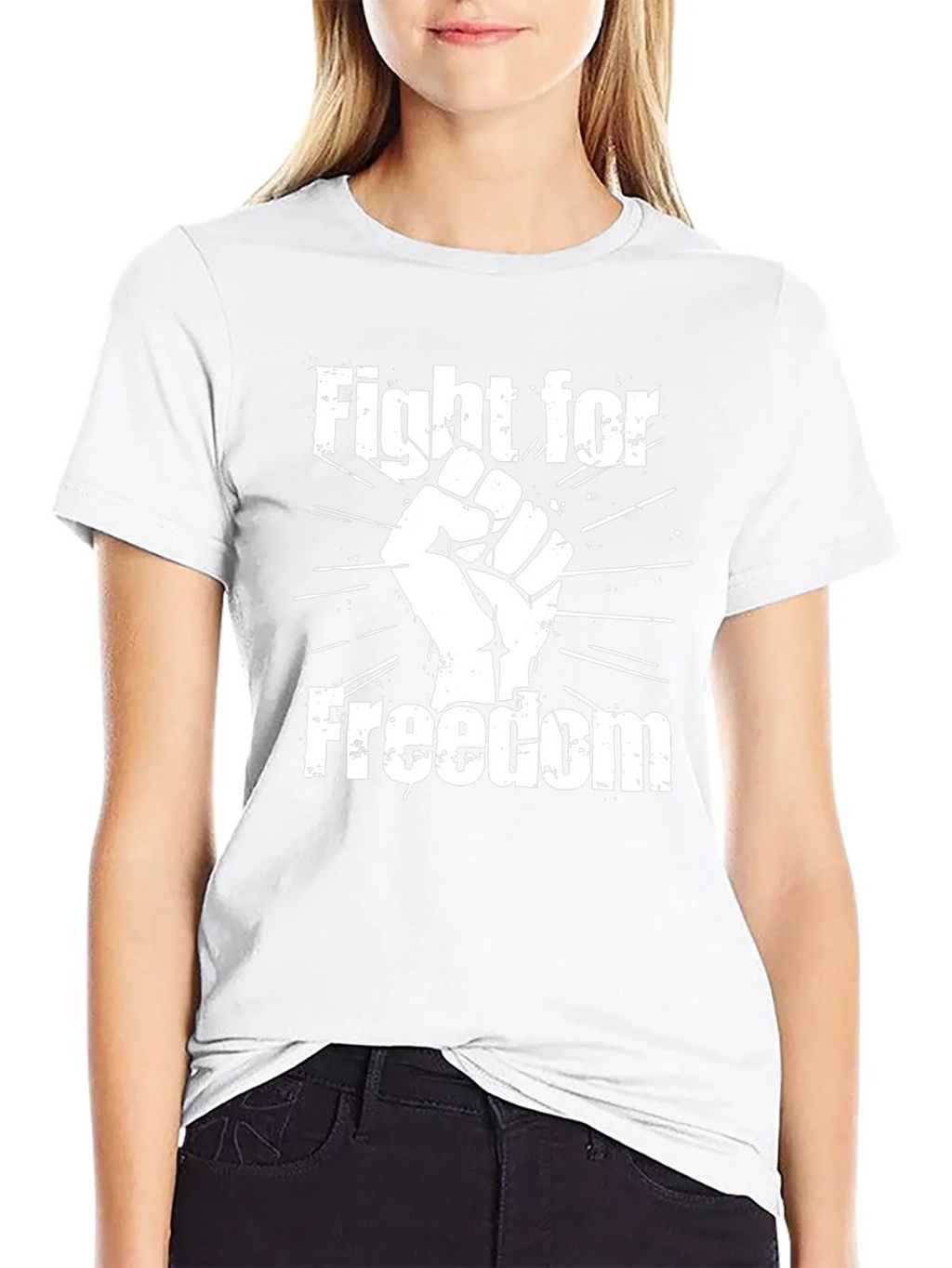 Fight for Freedom Graphic Tee - Black