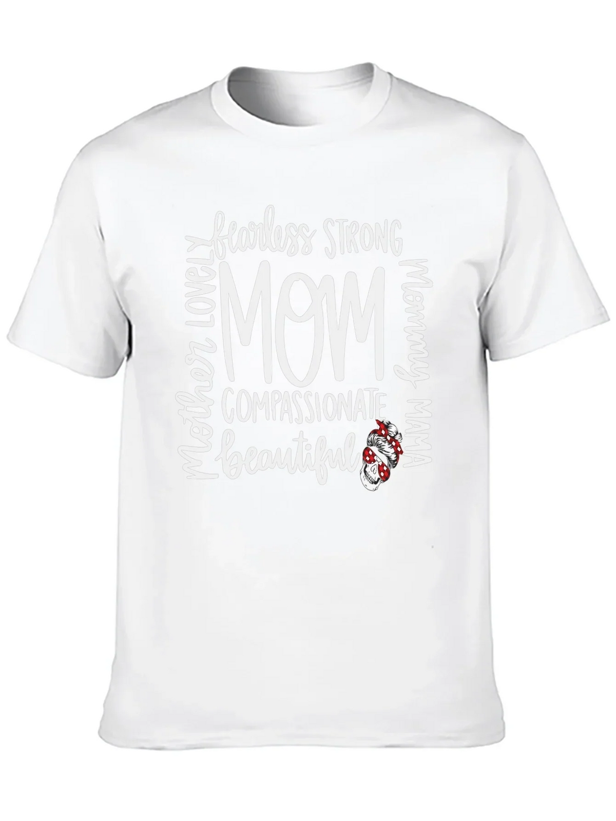 Fearless Strong Mom Graphic Tee - Black
