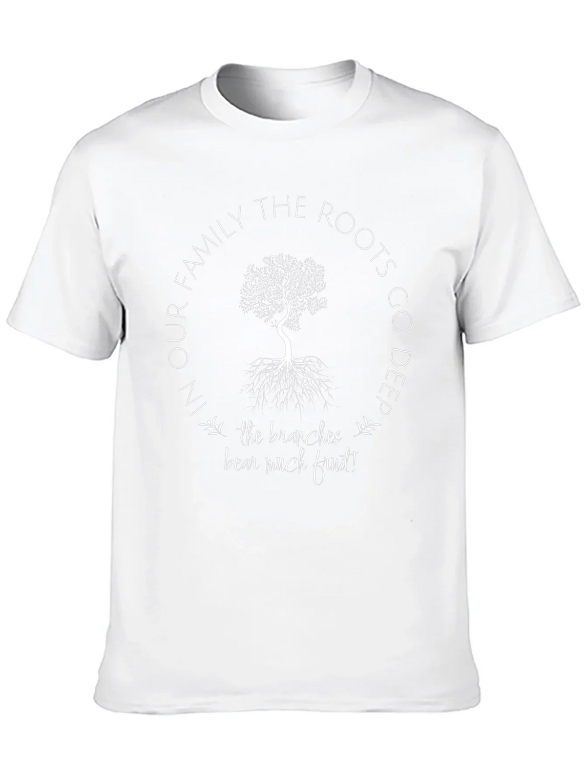 Family Roots Tree Graphic T-Shirt - Deeply Rooted Design