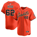 Logan Webb San Francisco Giants Alternate Limited Jersey - Orange