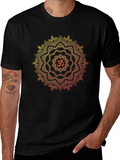Om Mandala Graphic Black T-Shirt