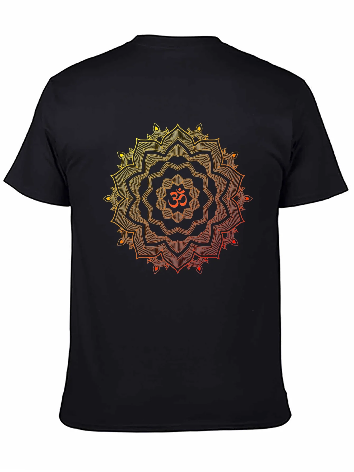 Om Mandala Graphic Black T-Shirt