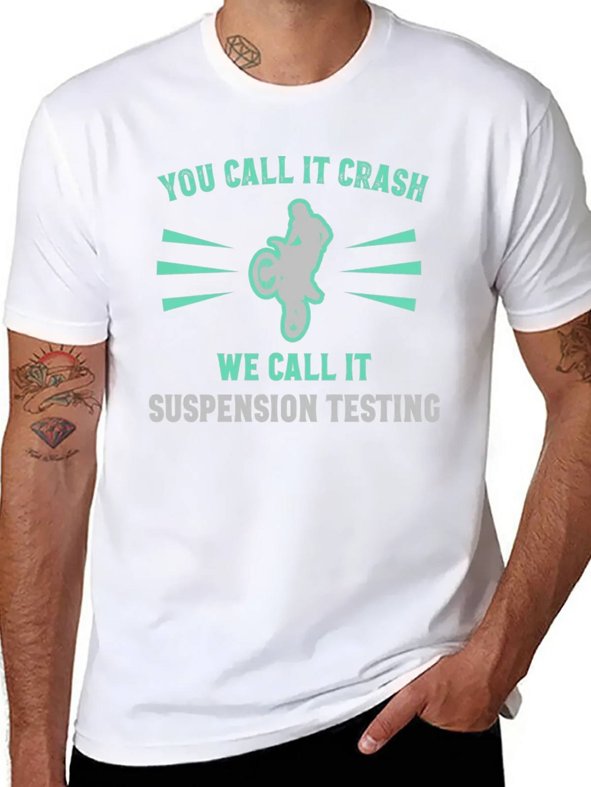 You Call It Crash Suspension Testing Funny Motocross T-Shirt