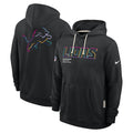 Men's New Orleans Saints  Black 2025  Crucial Catch Sideline Standard Issue Dri-FIT Hoodie