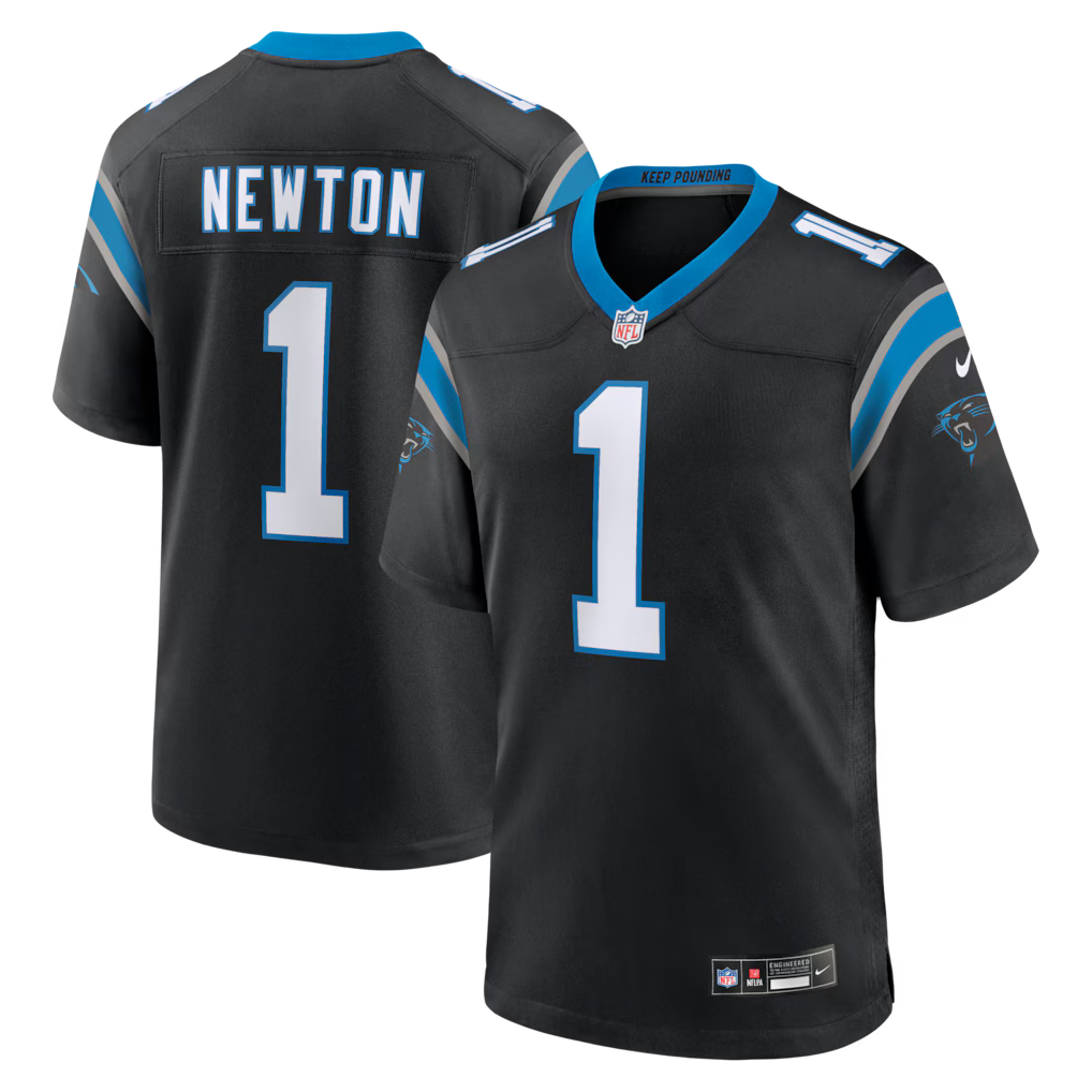 Cam Newton Carolina Panthers Retired Player Jersey - Black