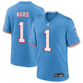 Cameron Ward Tennessee Titans 2025  Draft First Round Pick 2nd Alternate Jersey - Light Blue