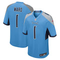 Cameron Ward Tennessee Titans 2025  Draft First Round Pick Jersey - Light Blue