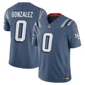 Christian Gonzalez New England Patriots 2025 Rivalries Collection Jersey - Storm Blue