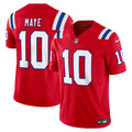 Drake Maye New England Patriots Alternate Jersey - Red