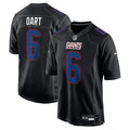Jaxson Dart New York Giants Jersey - Carbon Black