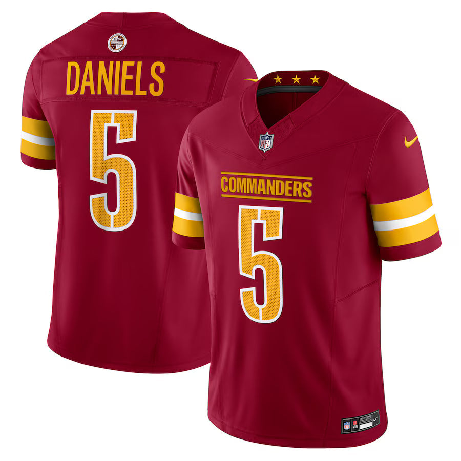 Jayden Daniels Washington Commanders Jersey - Burgundy
