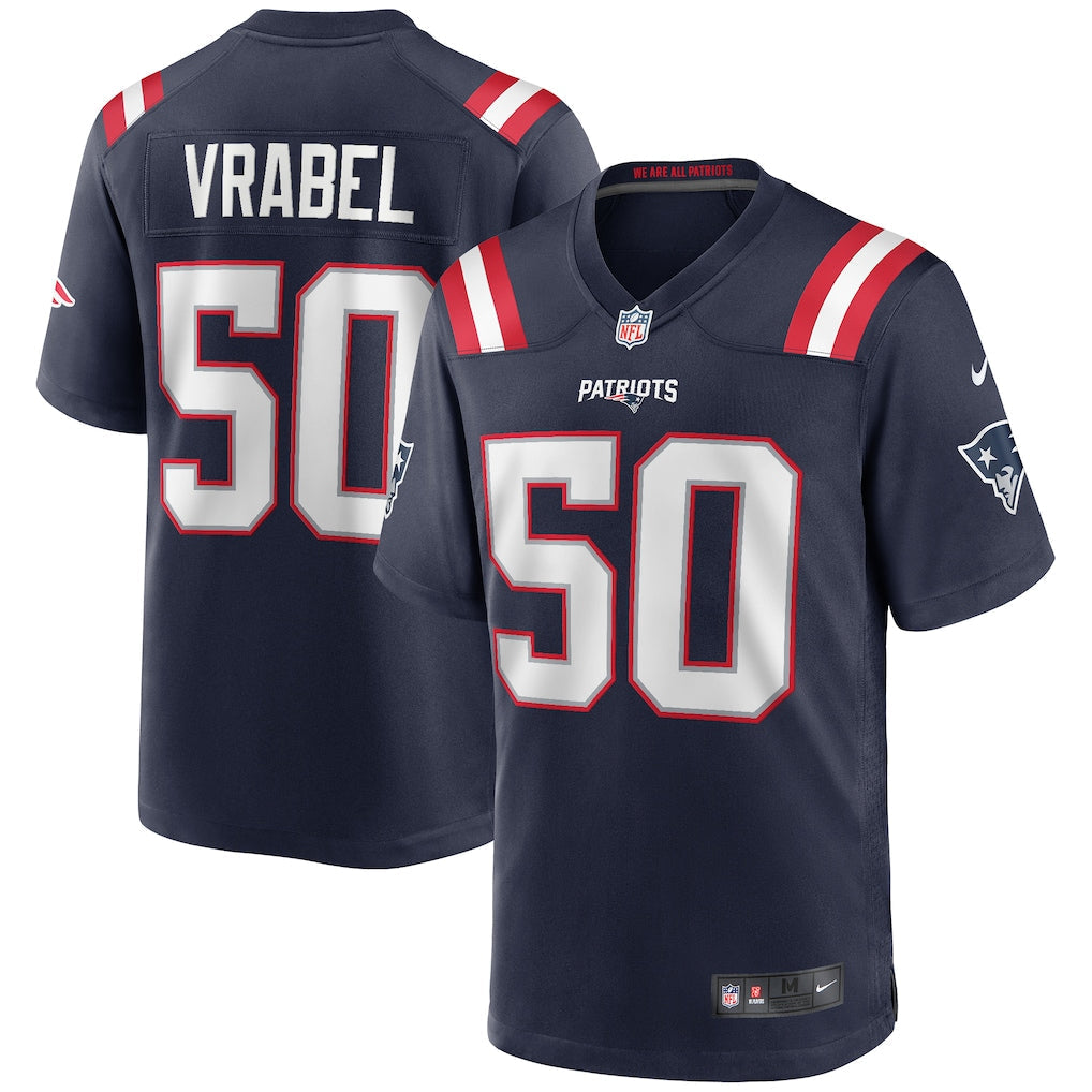 Mike Vrabel New England Patriots Retired Player Jersey - Navy