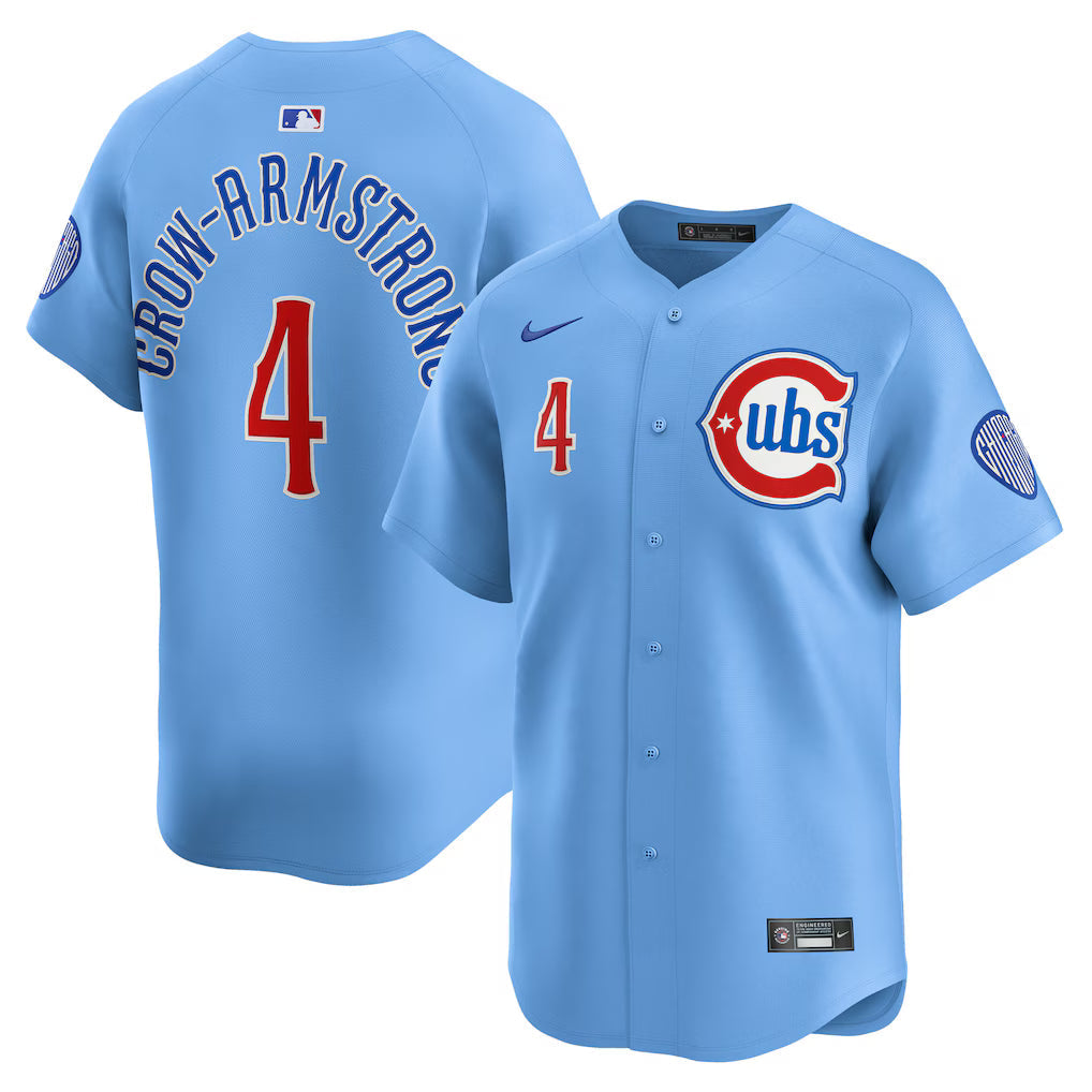 Pete Crow-Armstrong Chicago Cubs Alternate Jersey - Light Blue