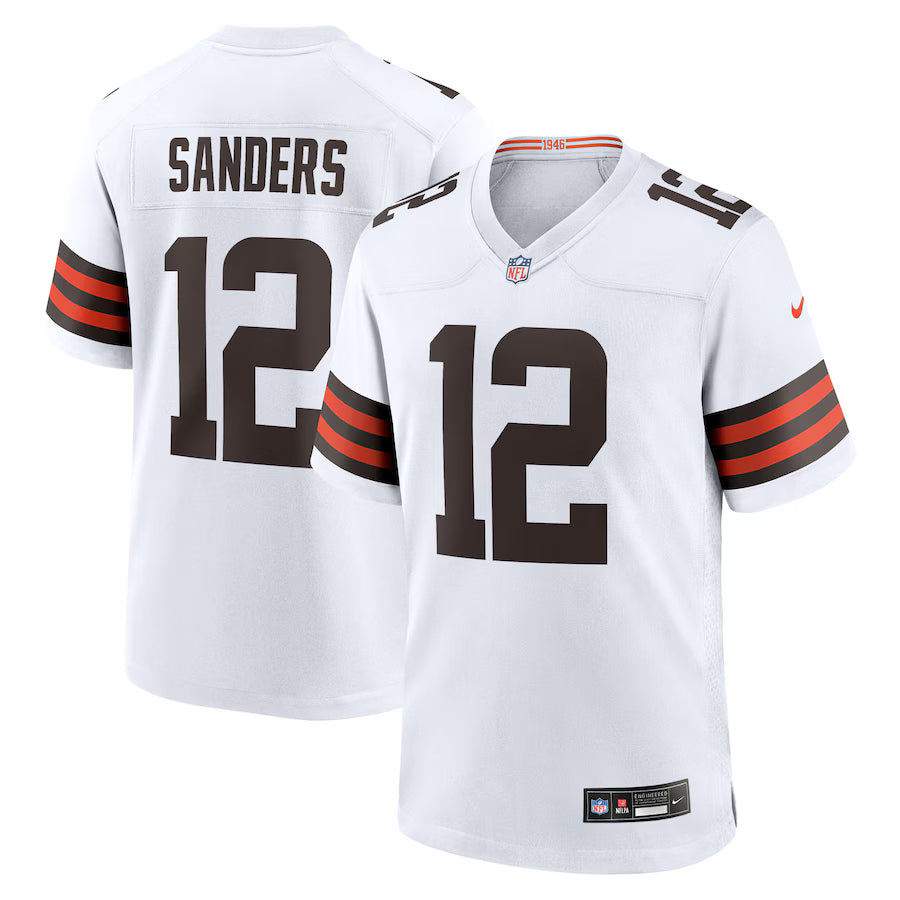 Shedeur Sanders Cleveland Browns 2025  Draft Jersey - White