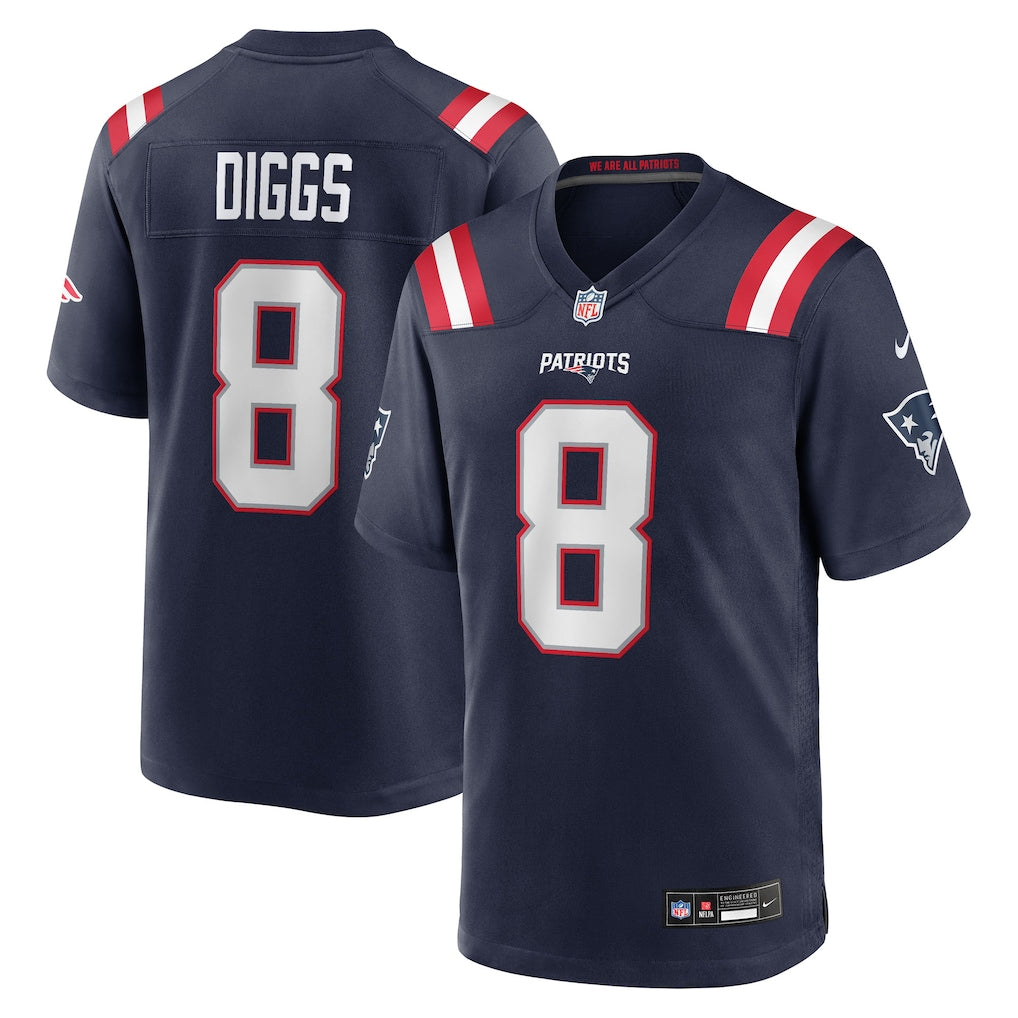 Stefon Diggs New England Patriots Jersey - Navy