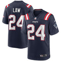 Ty Law New England Patriots Retired Player Jersey - Navy