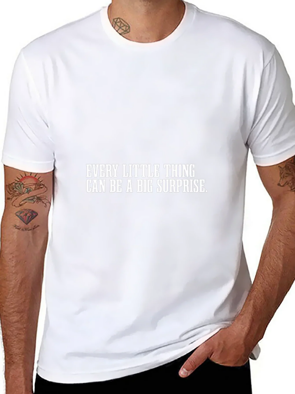 Surprise Graphic Tee - Mens Black T-Shirt
