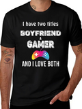 Boyfriend & Gamer Graphic Tee - I Love Both!