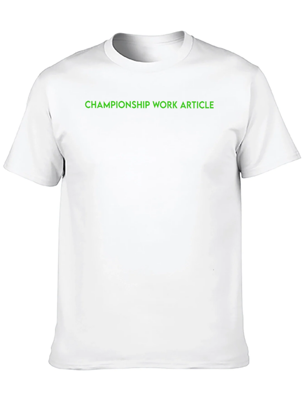 Championship Work Article Black T-Shirt