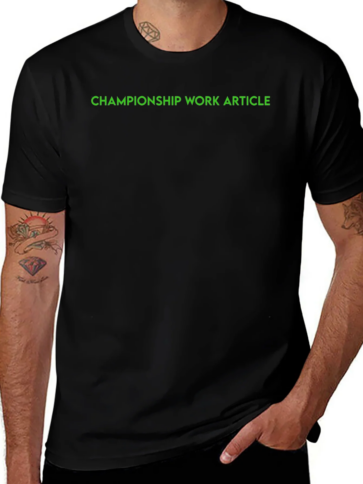 Championship Work Article Black T-Shirt
