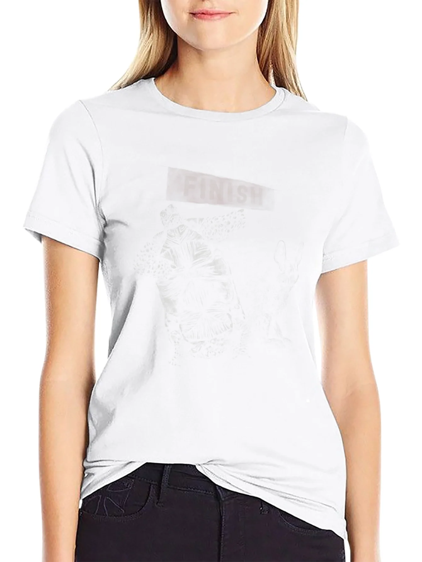 Mens Graphic Black T-Shirt - Dark Finish Design