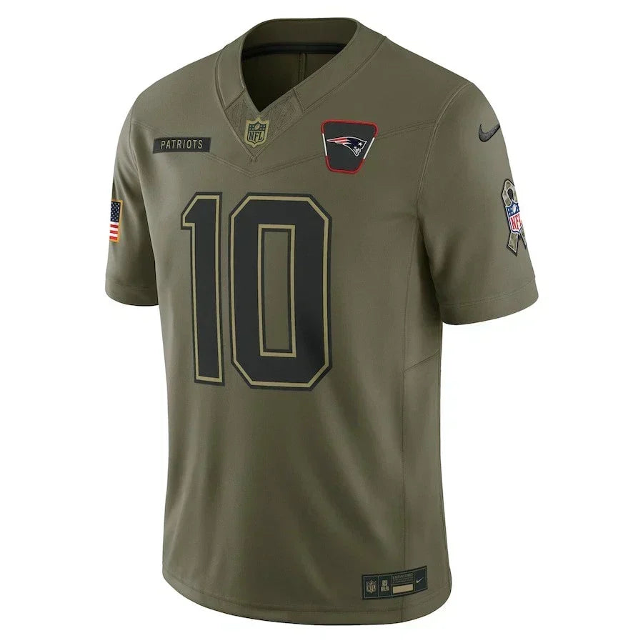 New England Patriots Drake Maye  2025 Salute To Service  Limited Jersey