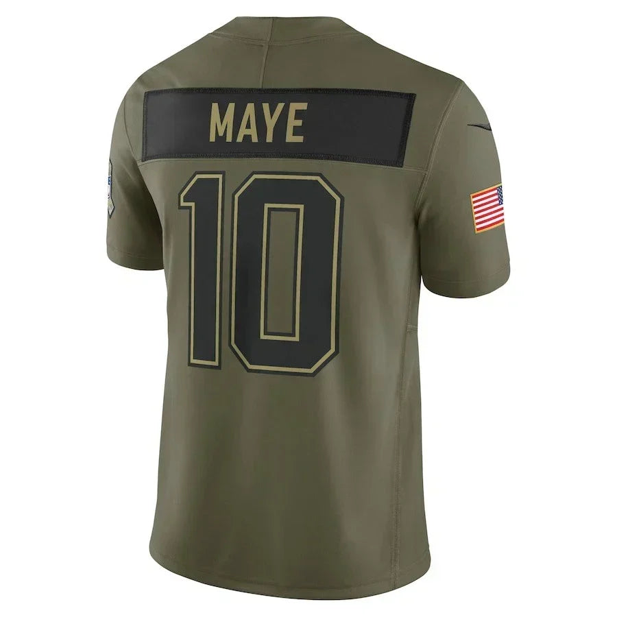 New England Patriots Drake Maye  2025 Salute To Service  Limited Jersey