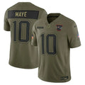 New England Patriots Drake Maye  2025 Salute To Service  Limited Jersey