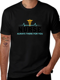Nurse Always There For You Black T-Shirt