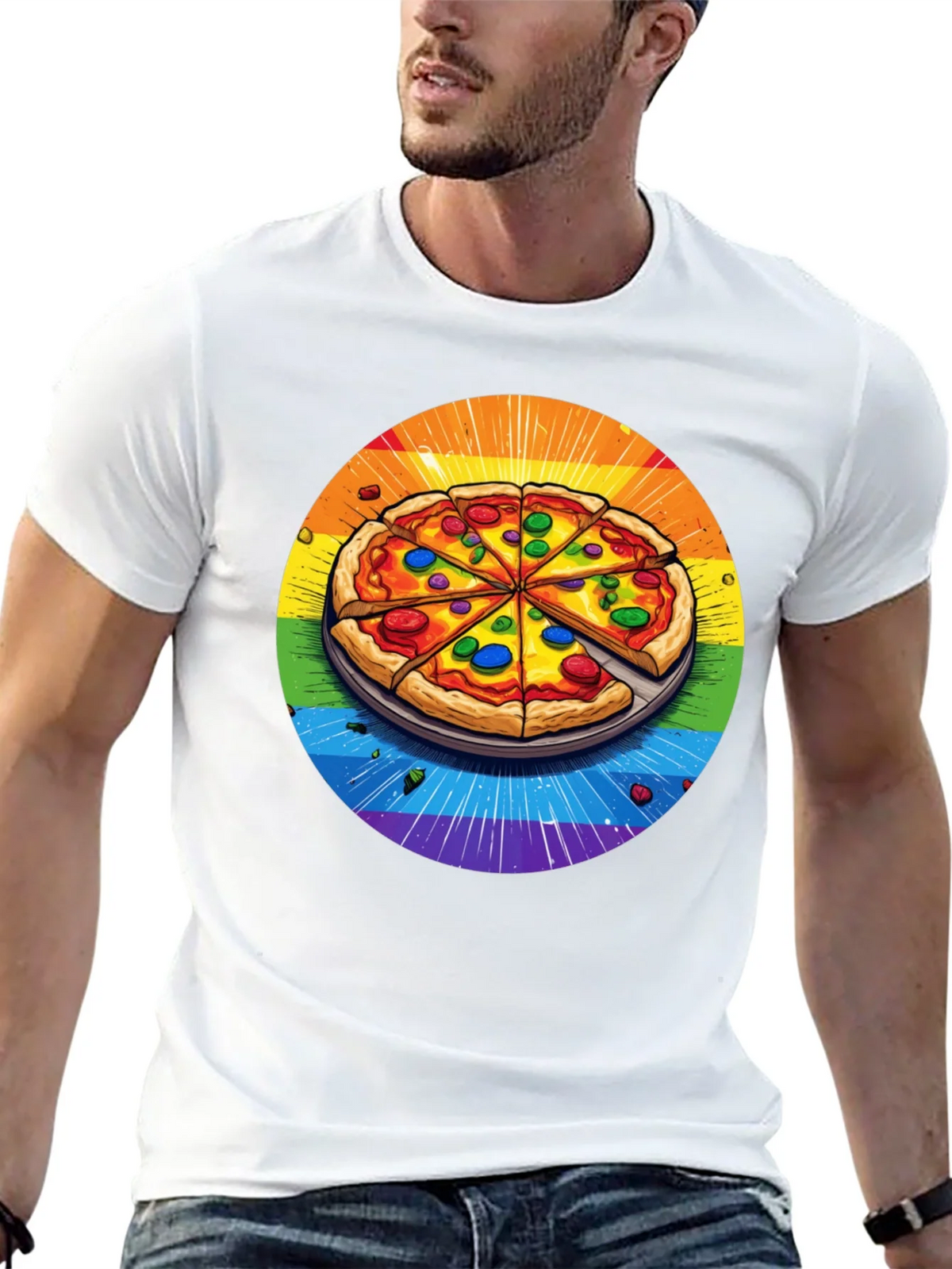 Rainbow Pizza T-Shirt