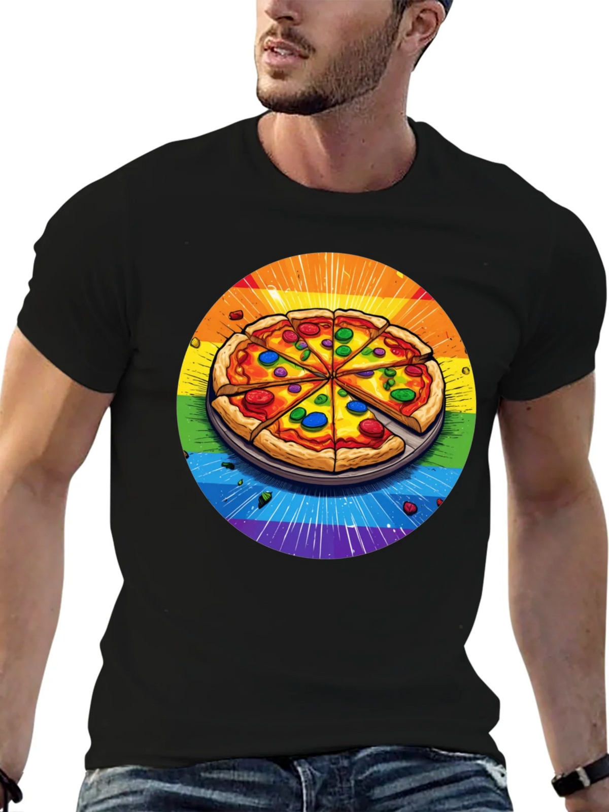 Rainbow Pizza T-Shirt