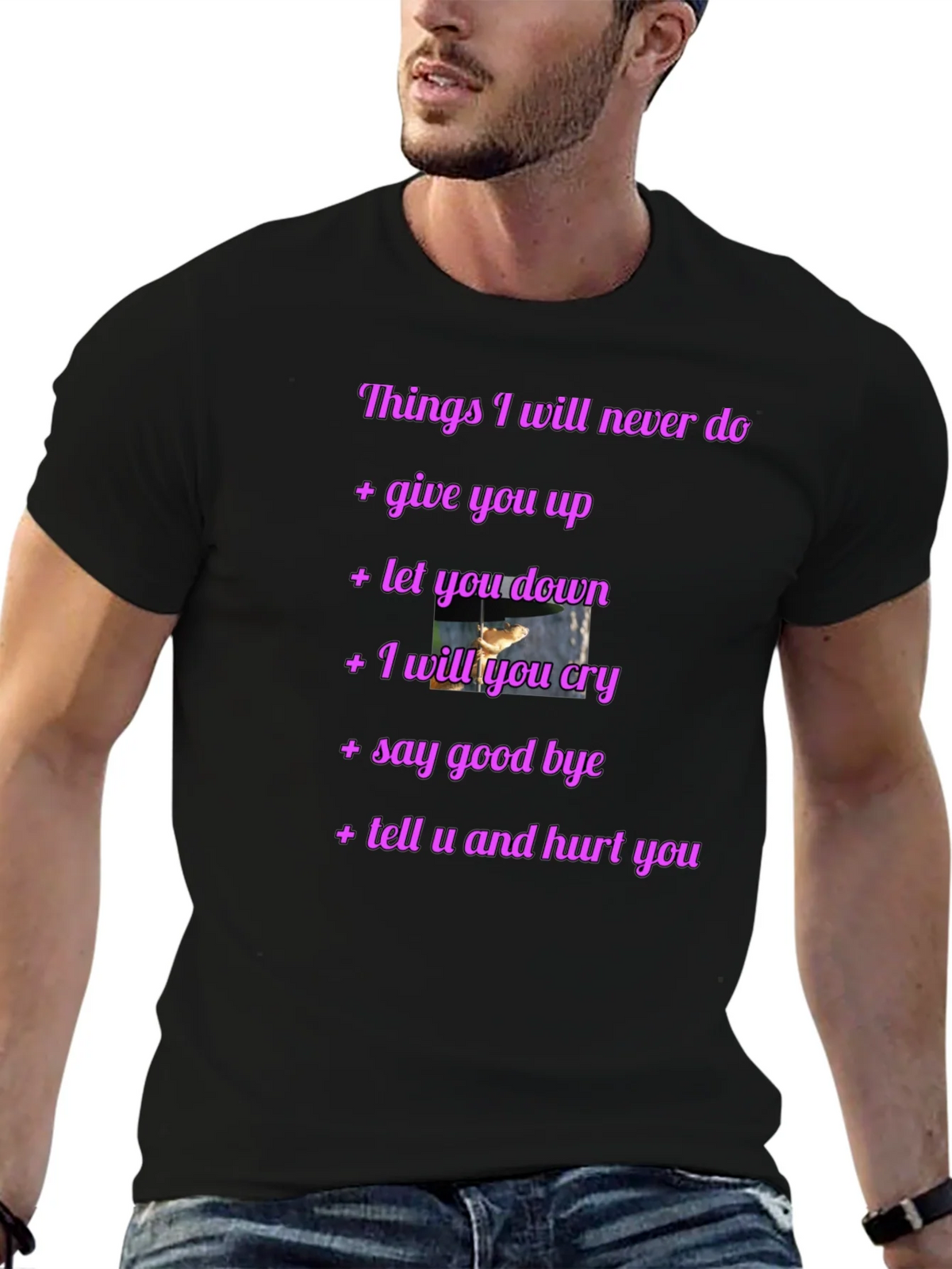 Rick Roll Never Gonna Give You Up Funny T-Shirt