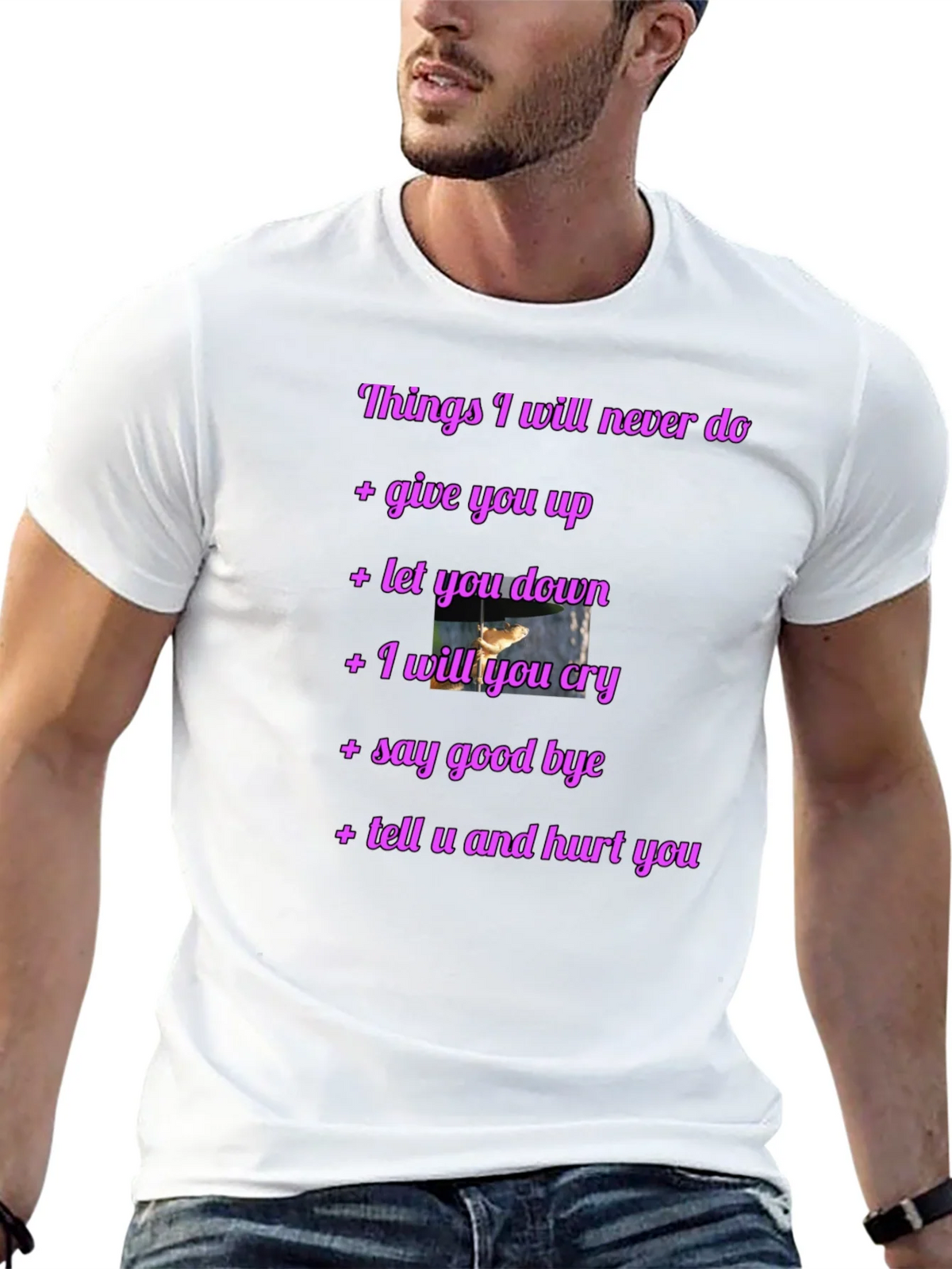 Rick Roll Never Gonna Give You Up Funny T-Shirt