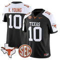 Vince Young Texas Longhorns Jersey - Black/White