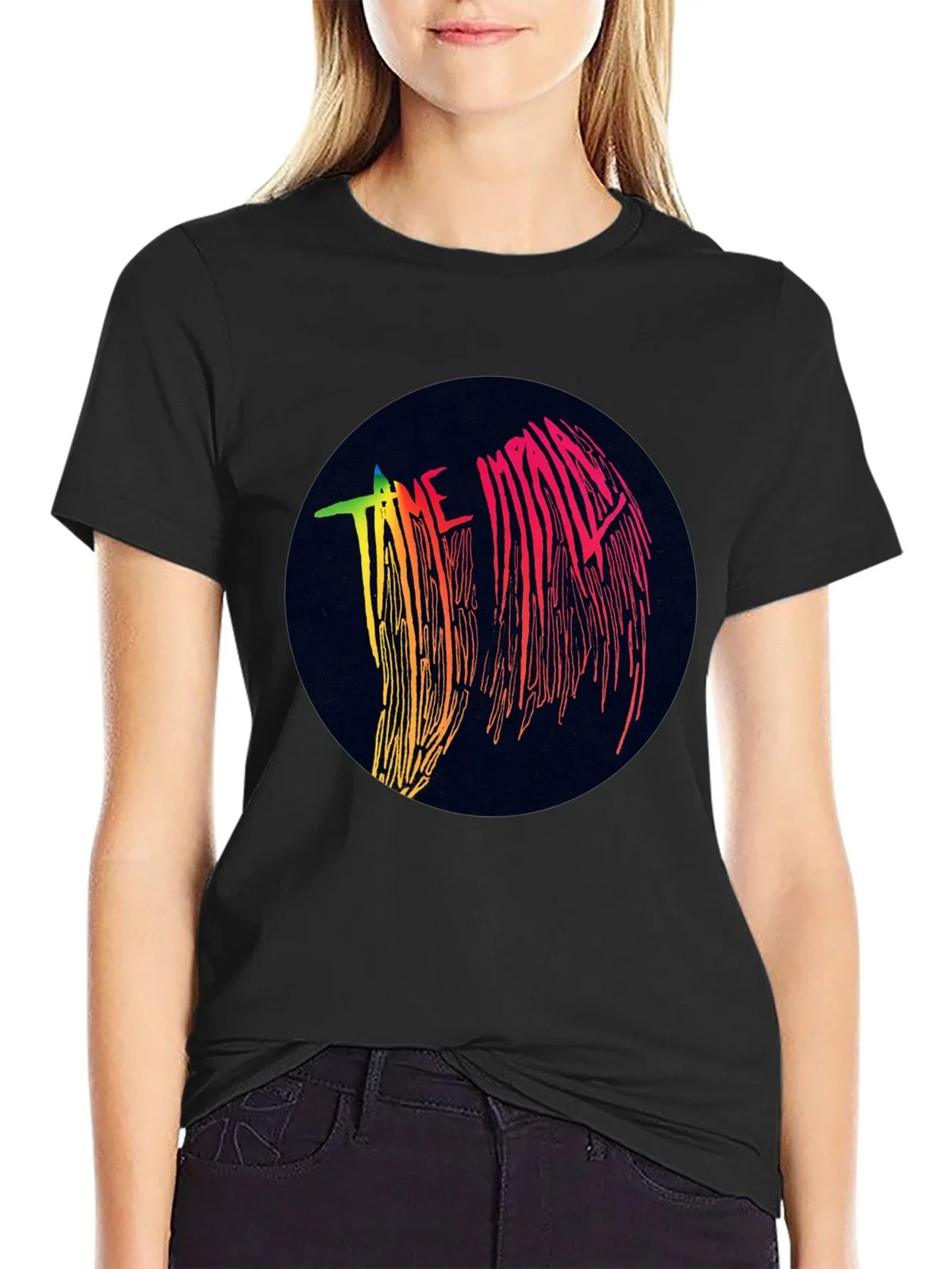Tame Impala Graphic Black T-Shirt - Retro Style