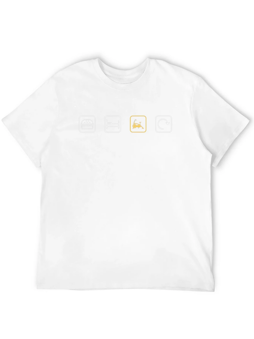 Eat Sleep Exercise Repeat Black T-Shirt