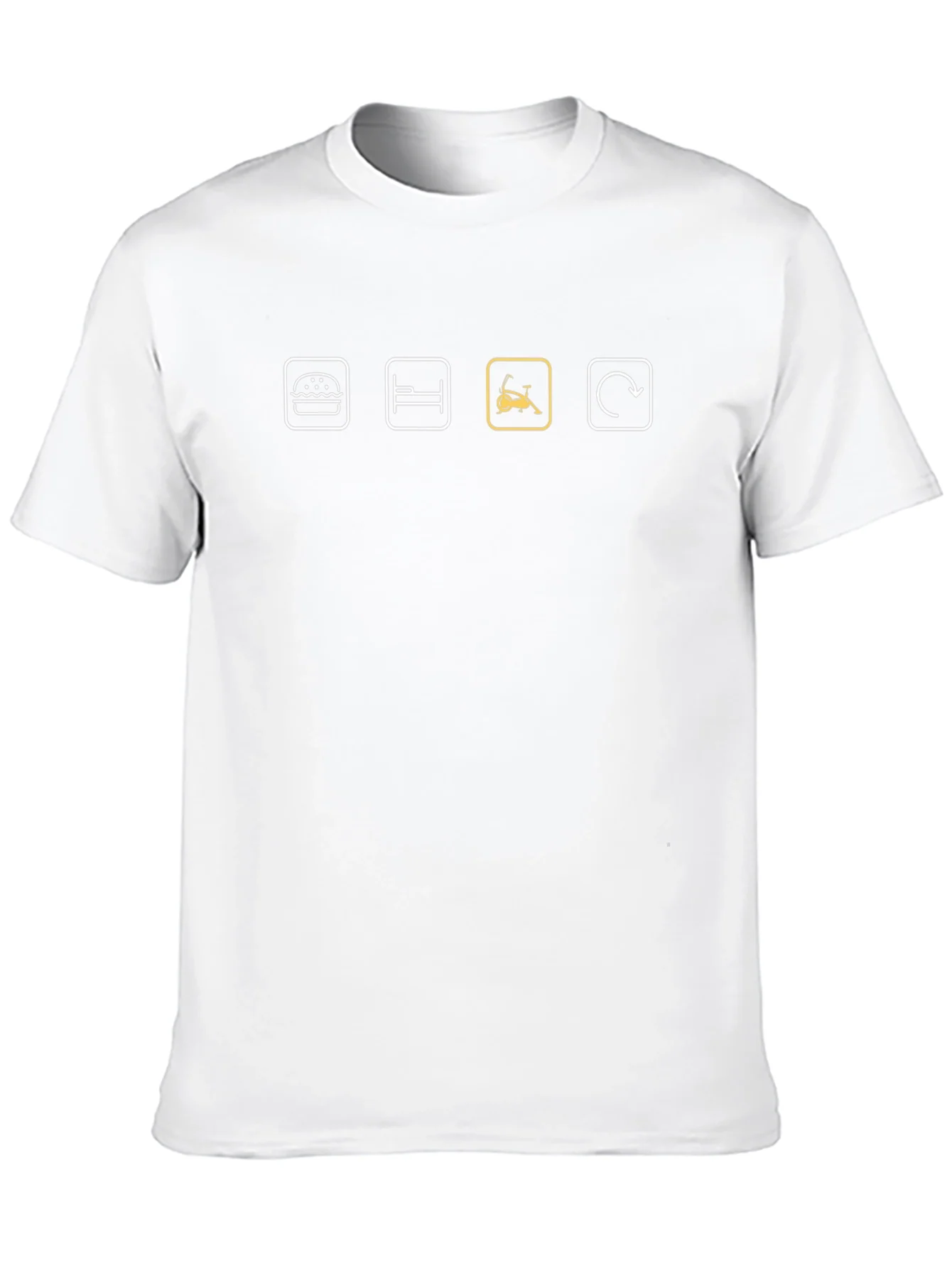Eat Sleep Exercise Repeat Black T-Shirt