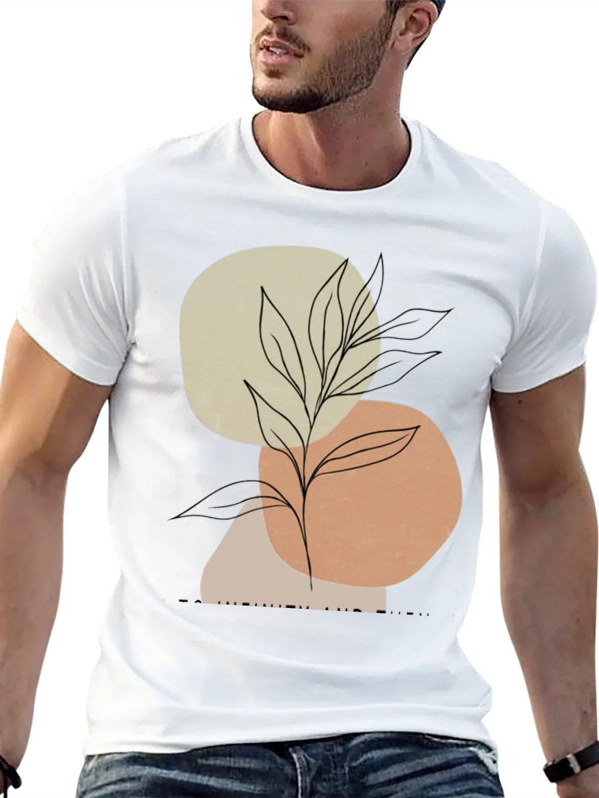Abstract Art Plant Graphic Mens T-Shirt