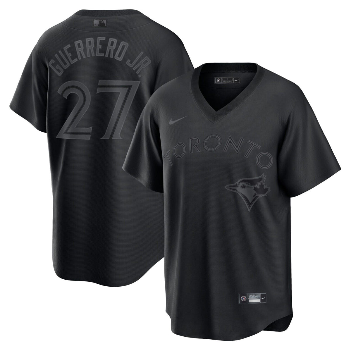 Vladimir Guerrero Jr Toronto Blue Jays Pitch Black Jersey – Black