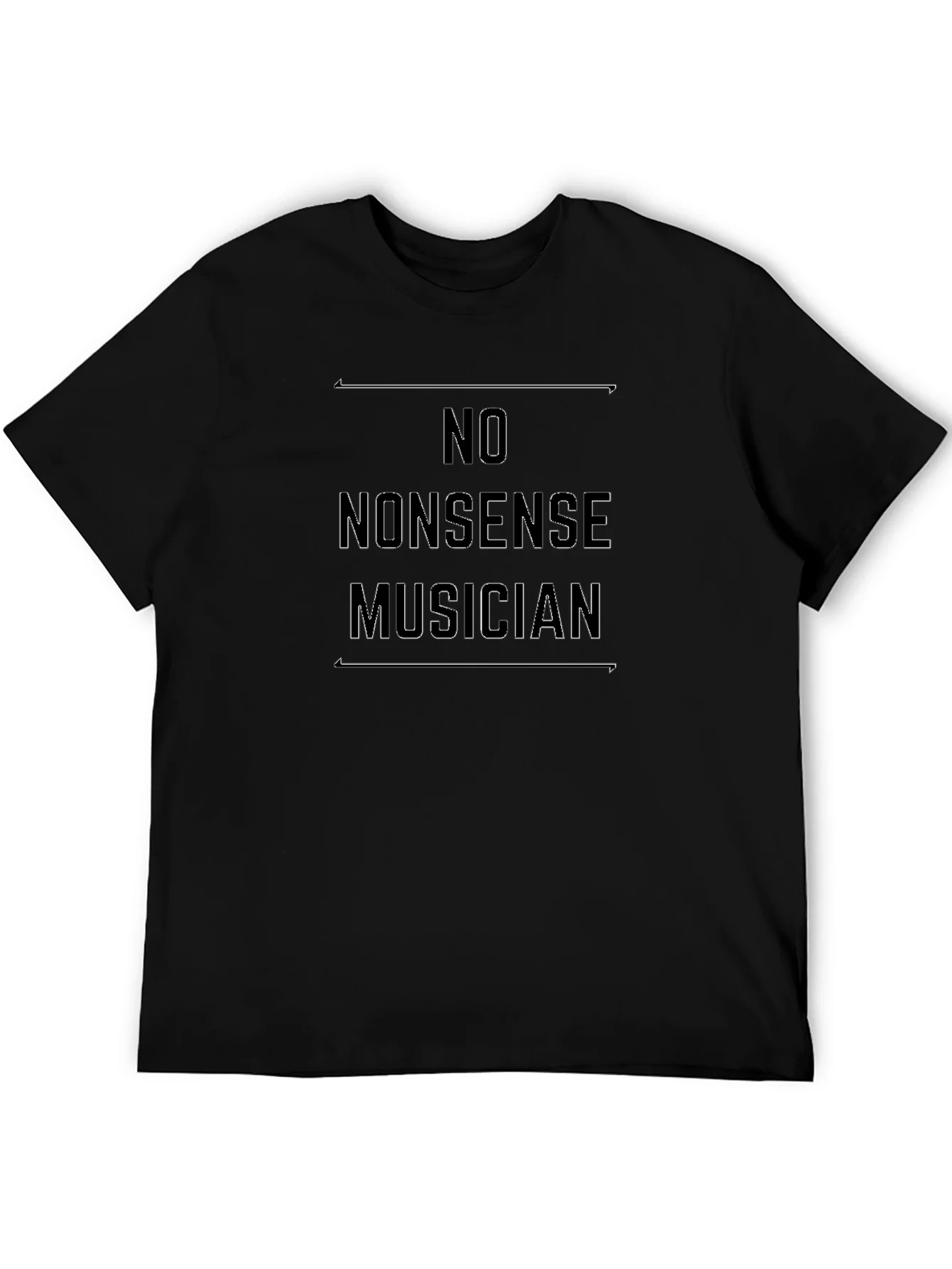 No Nonsense Musician Black T-Shirt