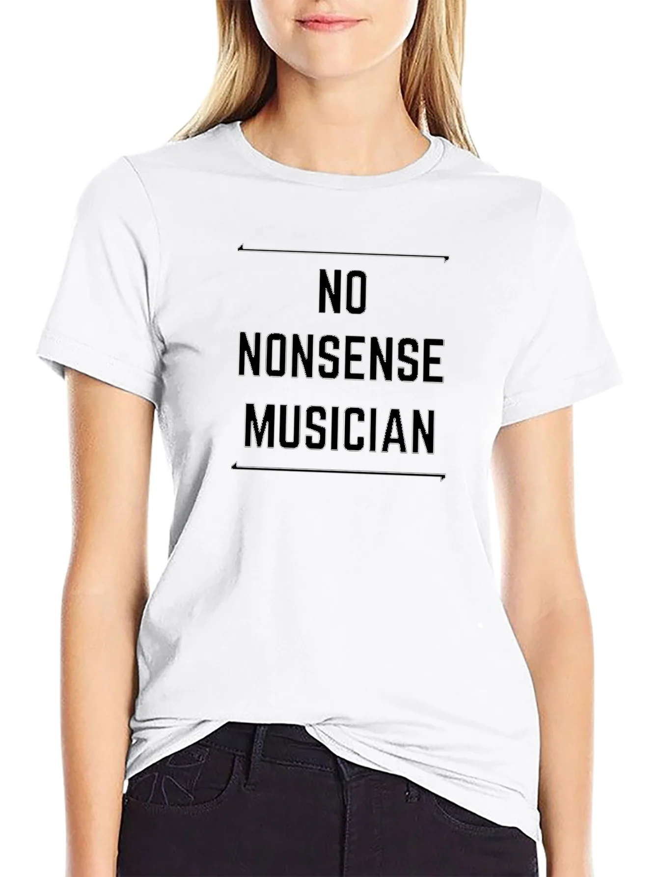 No Nonsense Musician Black T-Shirt