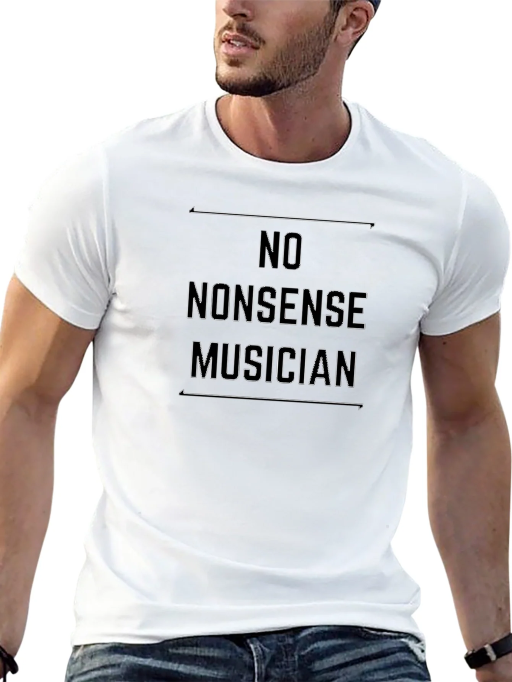 No Nonsense Musician Black T-Shirt