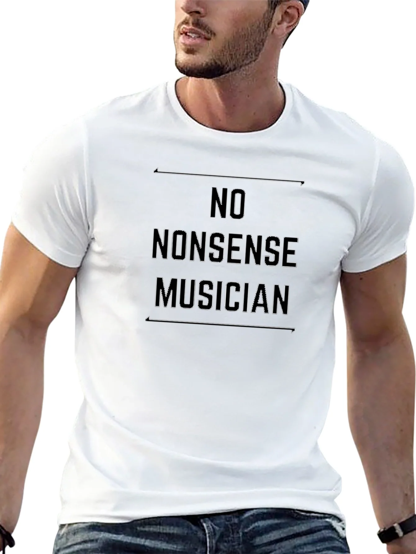 No Nonsense Musician Black T-Shirt