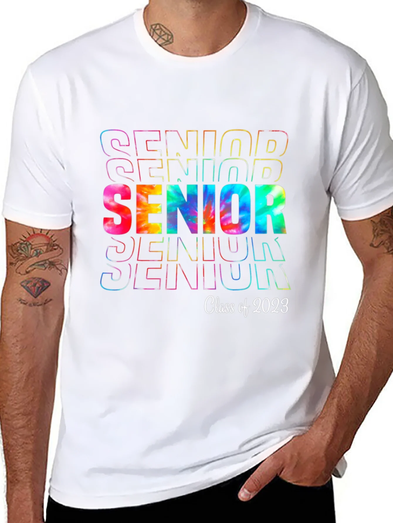 Senior Class of 2023 Tie-Dye Graphic T-Shirt
