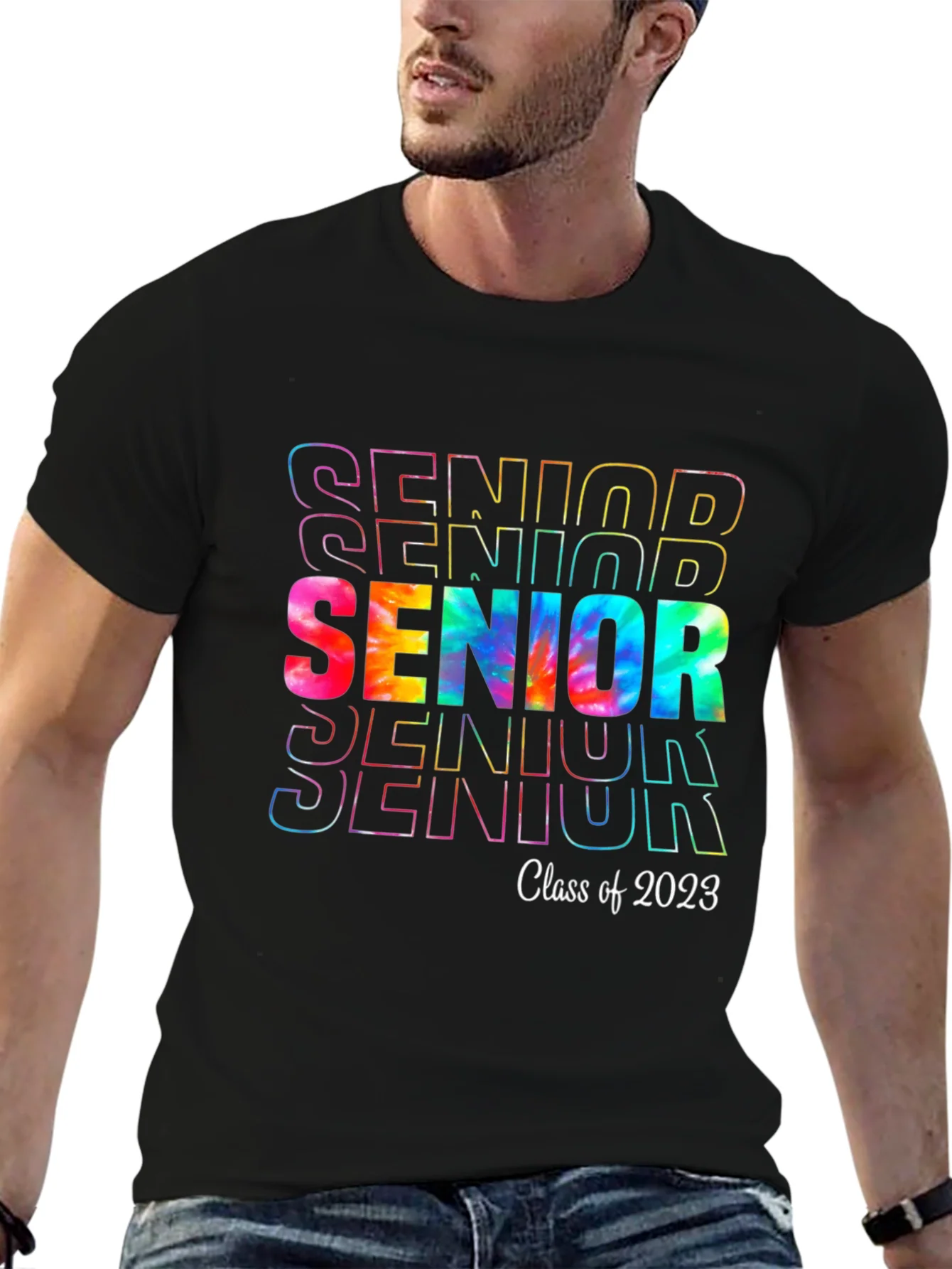 Senior Class of 2023 Tie-Dye Graphic T-Shirt