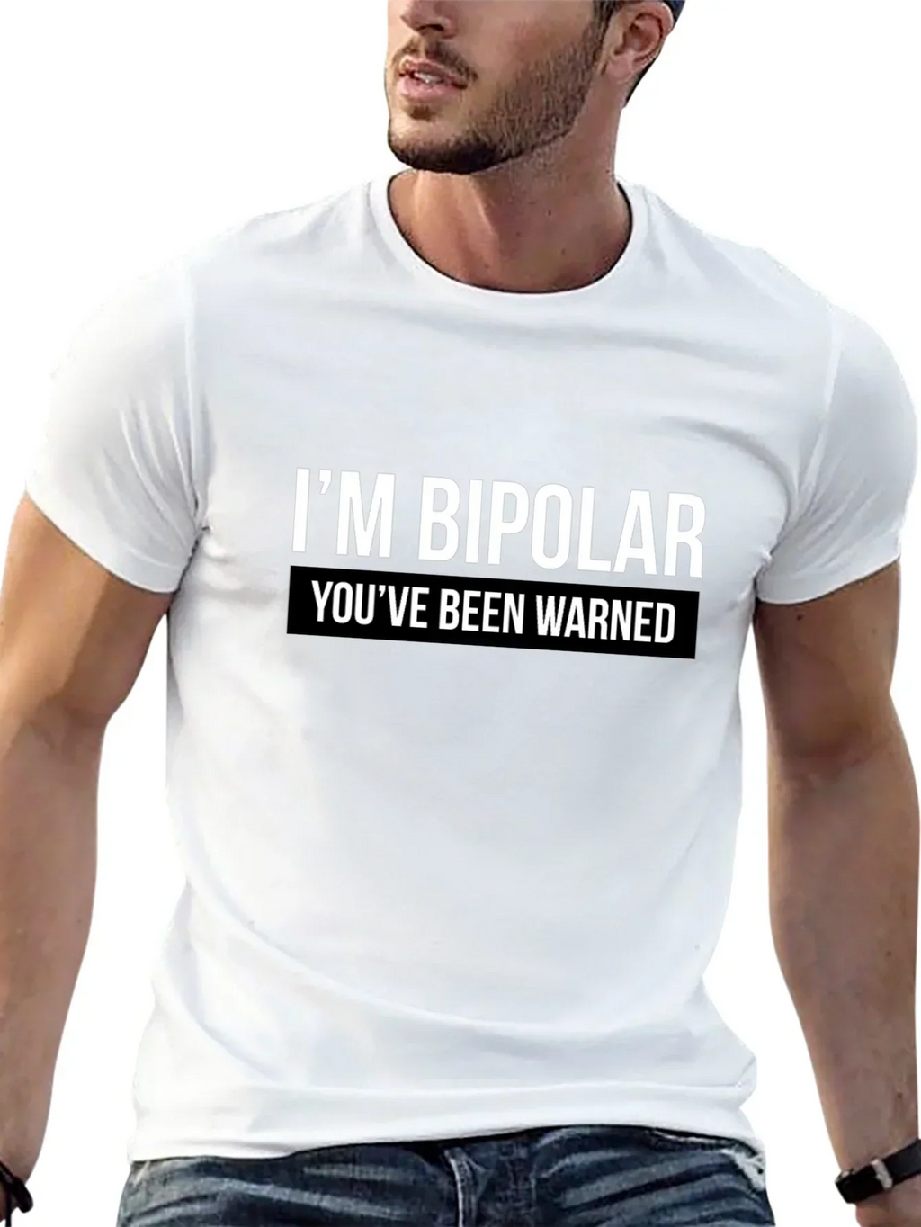 Bipolar Warning Graphic Tee - Unisex Casual T-Shirt