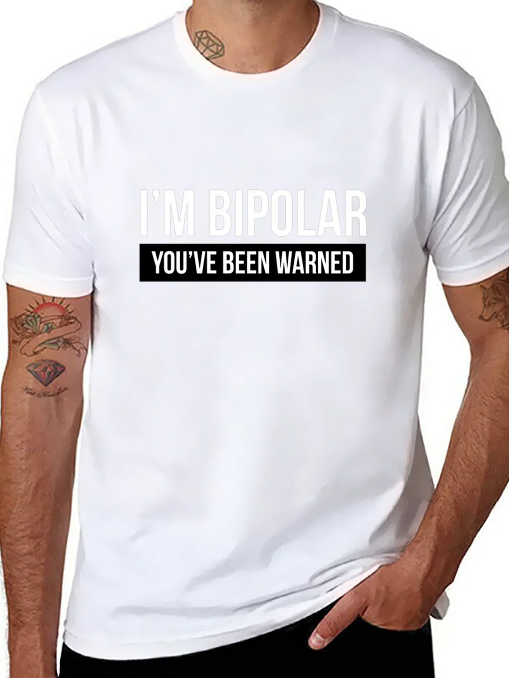 Bipolar Warning Graphic Tee - Unisex Casual T-Shirt