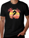 Mermaid Sunset Graphic T-Shirt