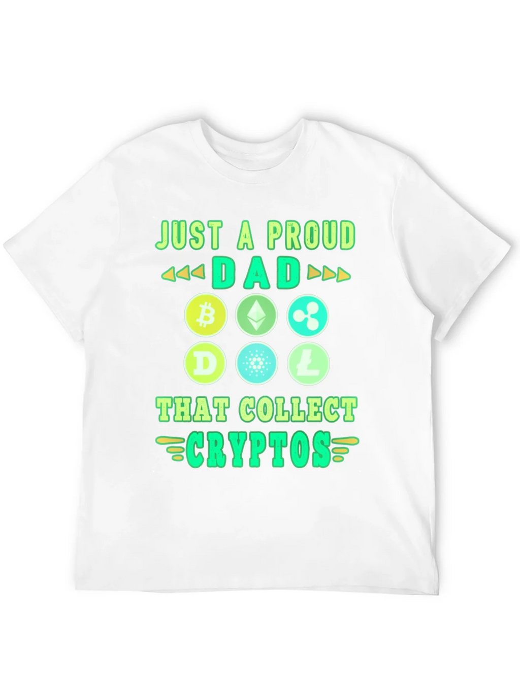 Proud Dad Crypto Collector Black Graphic Tee