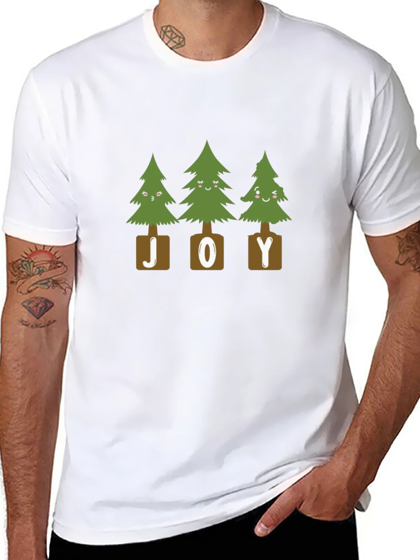Festive Joyful Trees Graphic Tee